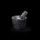 Mini mortier de cuisine et pilon en granit 10 cm